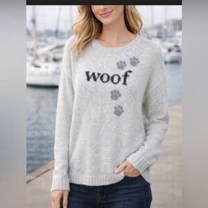Anthropologie Wooden Ships Gray WOOF Mohair Blend Sweater size M/L